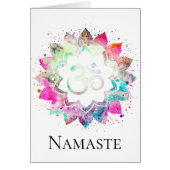 *~* OM AUM Symbol Lotus Flower Mandala New Age (Front)