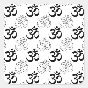 Om, Aum Symbol Square Sticker