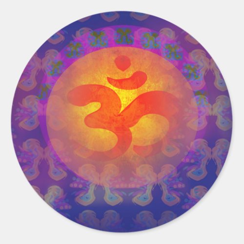 om aum symbol Sticker