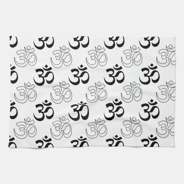 Om, Aum Symbol Towel (Horizontal)