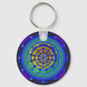 Om (AUM) Yantra mandala Keychain