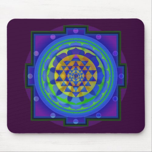 Om AUM Yantra mandala Mouse Pad