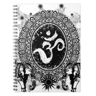Om Cameo Spiral Photo Notebook