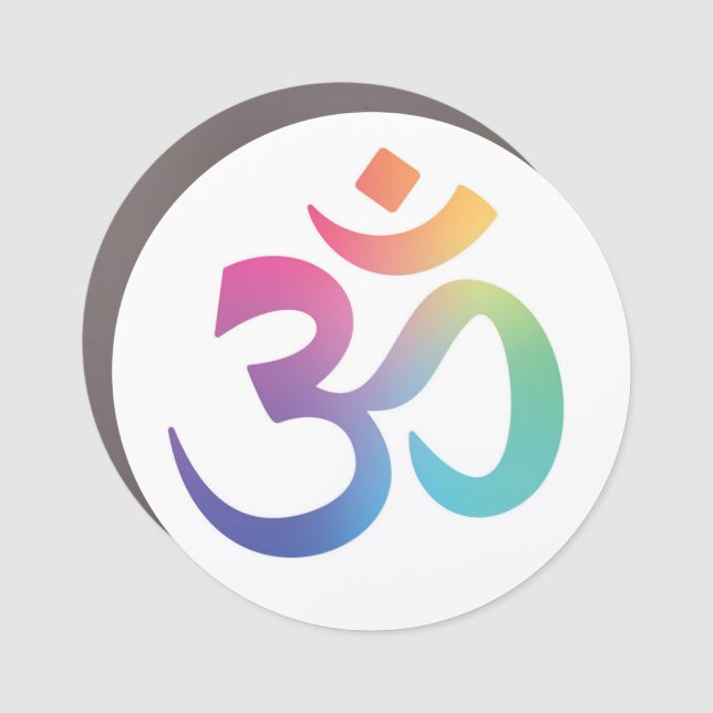Om car magnet (Front)