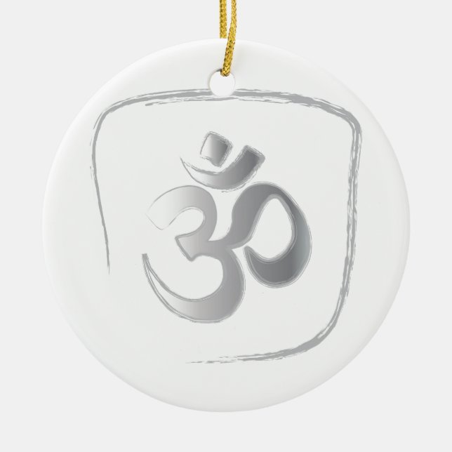 OM CERAMIC ORNAMENT (Front)