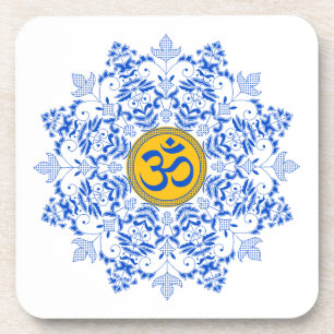 Om design beverage coaster