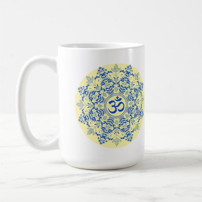 Om design coffee mug (Left)