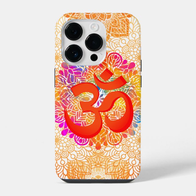 Om Devine Sympbol Iphone Case (Back)