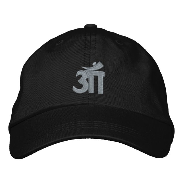 OM EMBROIDERED BASEBALL CAP (Front)