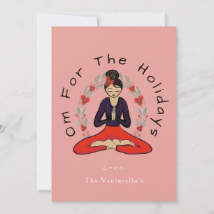 'Om For The Holidays' Family Yoga Holiday Card