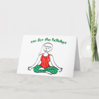 Om for the Holidays Holiday Card