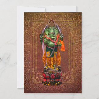 Om Gan Ganpataye Mantra to Lord Ganesha Card
