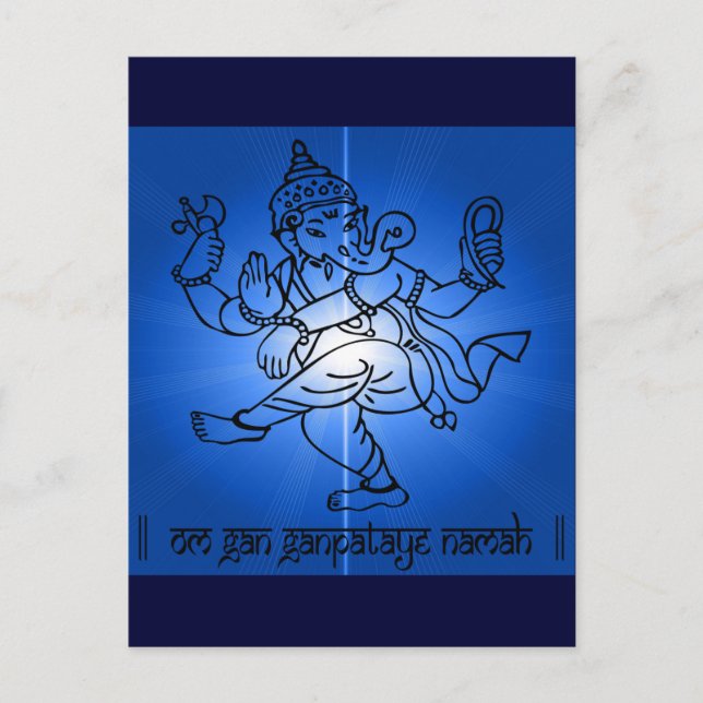Om-Gan-Ganpataye-Namah Postcard (Front)