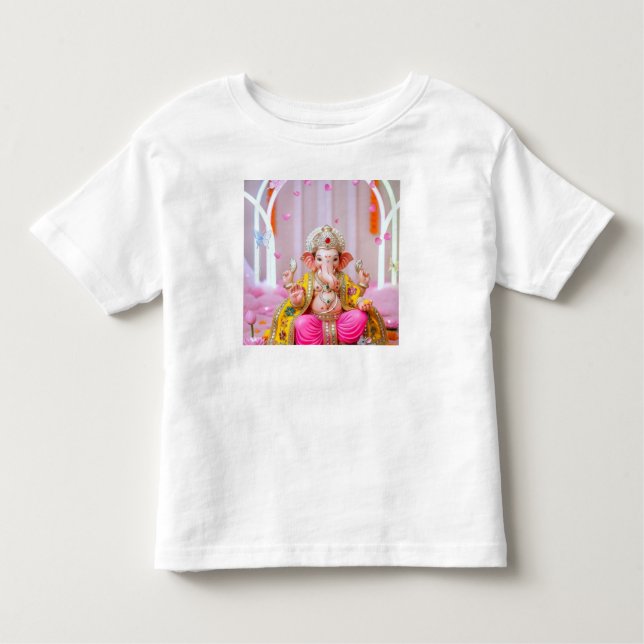 ✨ Om Ganesh – Divine Symbol of Wisdom & Prosperity Toddler T-shirt (Front)