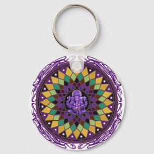 Om Ganesh Mandala Keychain