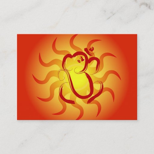 Customizable OM Ganesha Business Card Templates