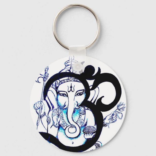 OM  -  Ganesha Keychain (Front)