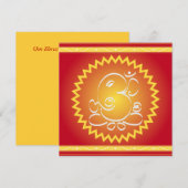 Om Ganesha with yellow star (Front/Back)