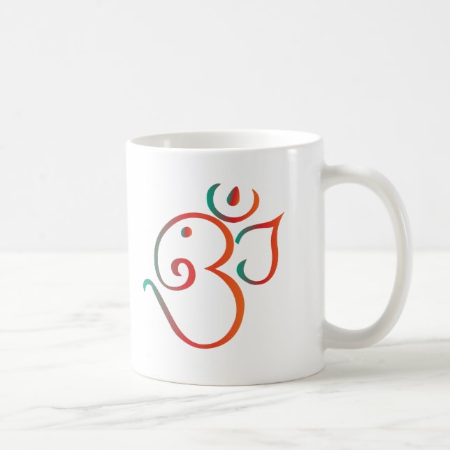 Om-ganpati-green-orange Coffee Mug (Right)