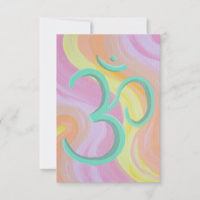 Om Greeting Cards (Front)
