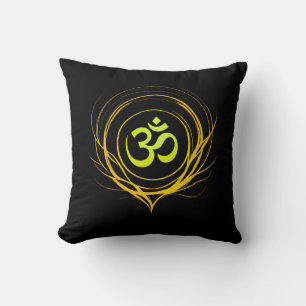 Om Healing Aura • Soft Emotional Renewal Energy Throw Pillow