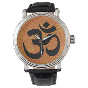 Om in a sea of orange waves watch
