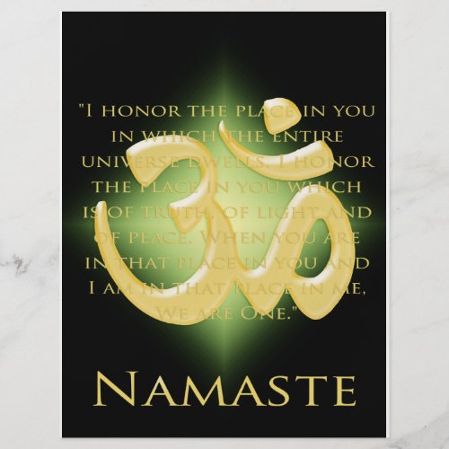 Om in Black & Gold - Namaste flyer