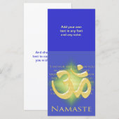 Om in Blue & Gold - Namaste (Front/Back)