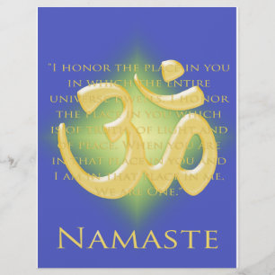 Om in Blue & Gold - Namaste Flyer