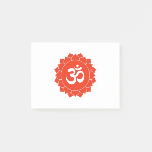 Om In Lotus Sacred Meditation Yoga Design Post_it Notes
