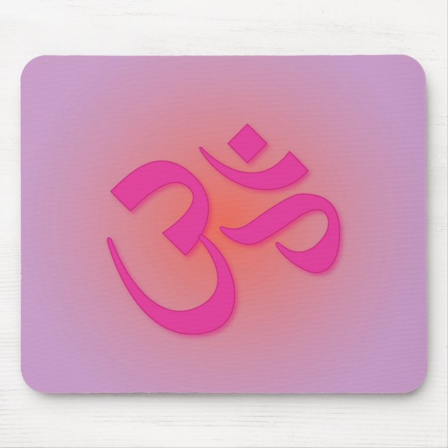 Om, in pink and orange mouse pad (Front)