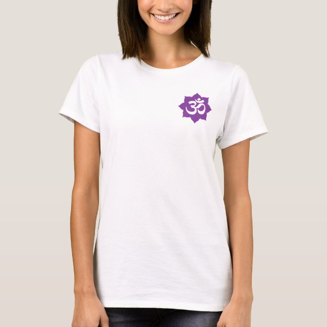 OM Lotus Symbol Spirituality Yoga T-Shirt (Front)