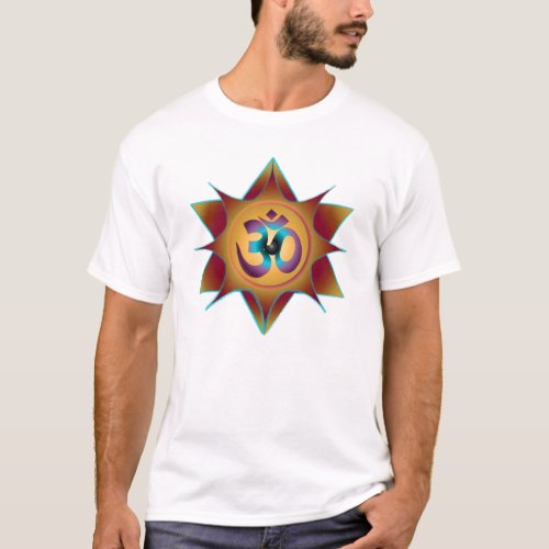 Om Mandala Earth Shades T_Shirt