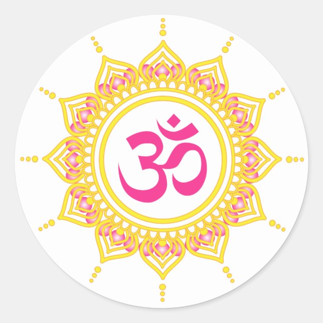 om mandala labels (Front)