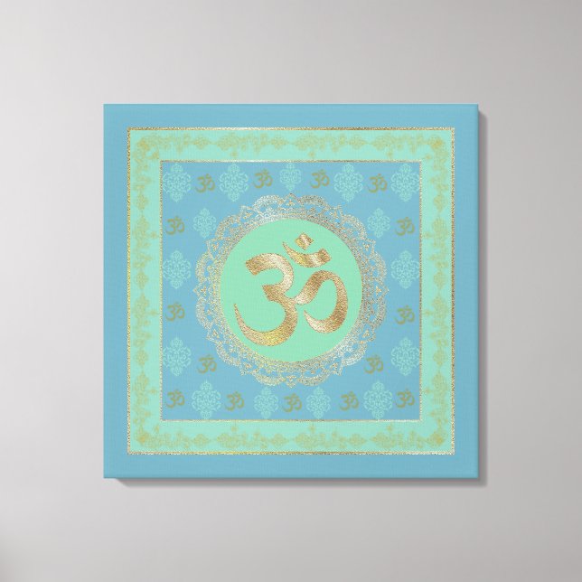 OM Mandala - Wrapped Canvas Print (Front)