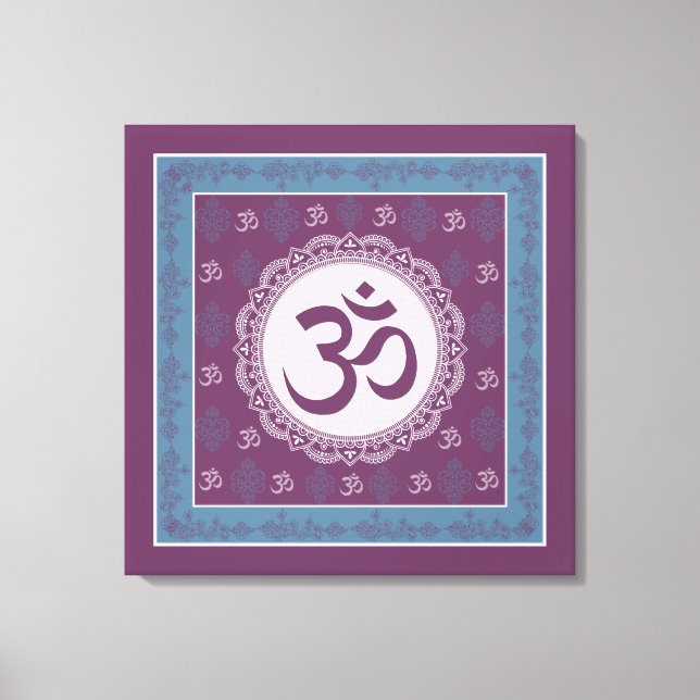 OM Mandala - Wrapped Canvas Print (Front)