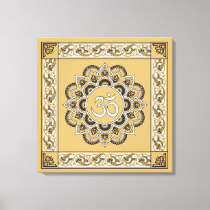 OM Mandala - Wrapped Canvas Print