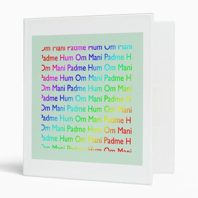 Om Mani Padme Hum Binder (Front/Inside)