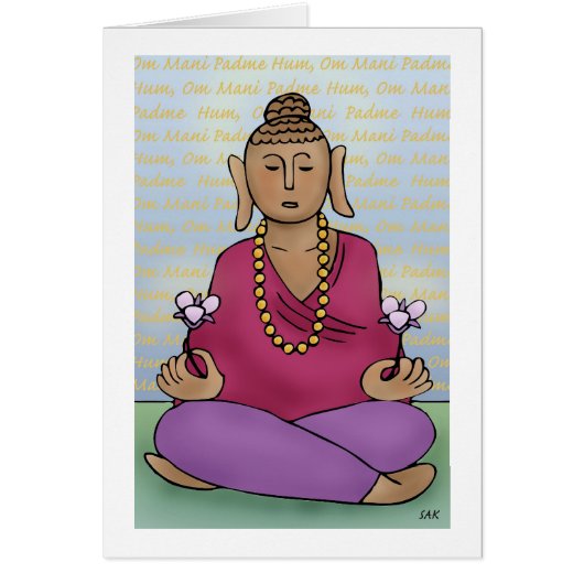 Om Mani Padme Hum Cards (Front)