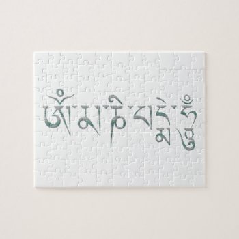Om Mani Padme Hum Jigsaw Puzzle by PNGDesign at Zazzle
