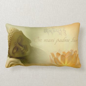 Om Mani Padme Hum Lumbar Pillow by Avanda at Zazzle