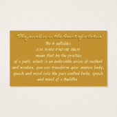Om mani padme hum -Mantra Card (Back)