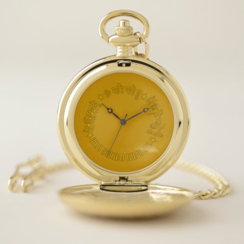 Om Mani Padme Hum Pocket Watch