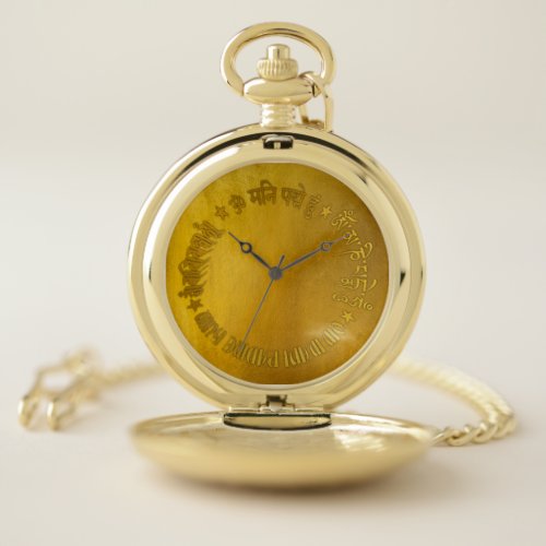 Om Mani Padme Hum Pocket Watch