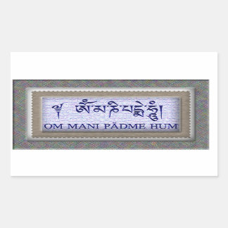 Om Mani Padme Hum Rectangular Sticker
