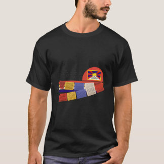 Om Mani Padme Hum Tibetan Buddhist Mantra With Pra T-Shirt