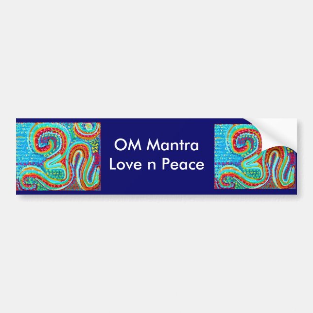 OM Mantra Om108 Bumper Sticker (Front)