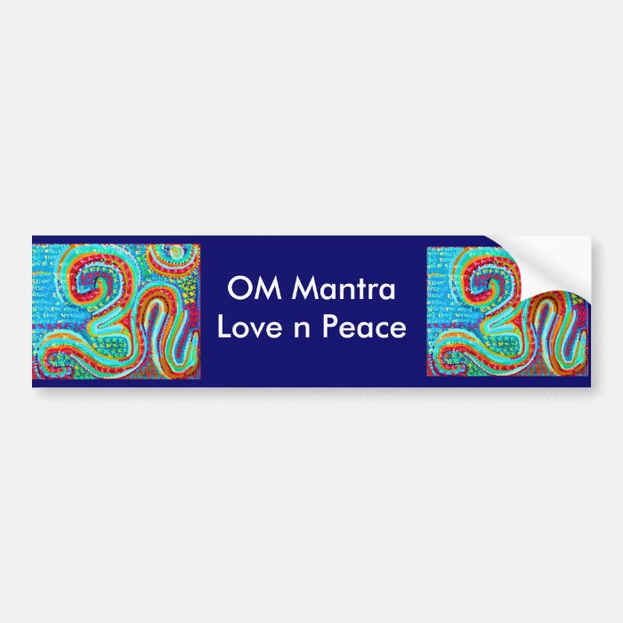 OM Mantra Om108 Bumper Sticker