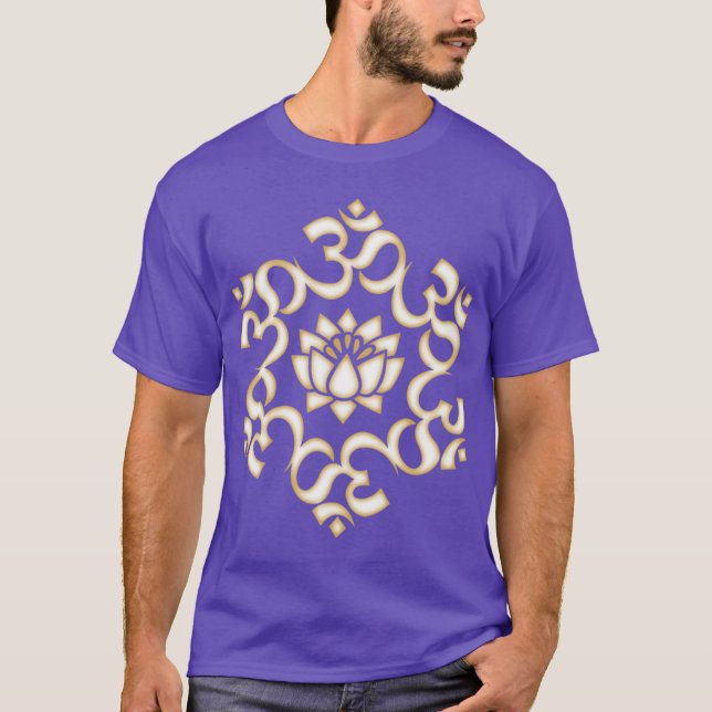 OM Mantra retro T-Shirt (Front)