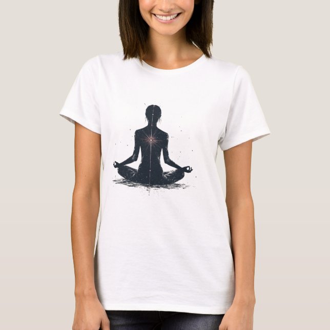 Om Meditation Spiritual Mindfulness T-Shirt (Front)